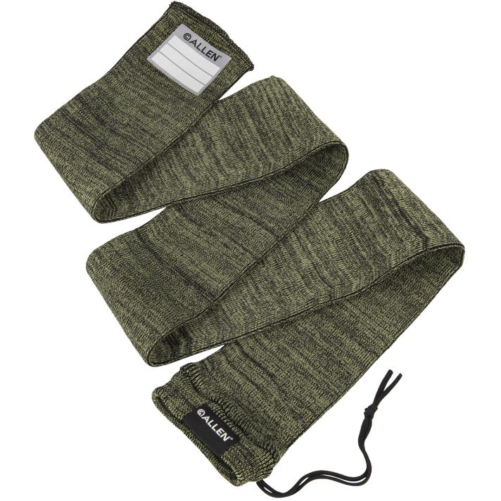 Allen 13171 Stretch Knit Gun Sock Green Silicone-Treated Knit w/Custom ID Labeling Holds Rifles with Scope or Shotguns 52" L x 3.75" W Interior Dimensions