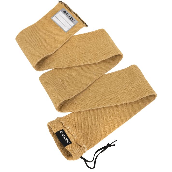 Allen 13172 Stretch Knit Gun Sock Coyote Silicone-Treated Knit w/Custom ID Labeling Holds Rifles with Scope or Shotguns 52" L x 3.75" W Interior Dimensions