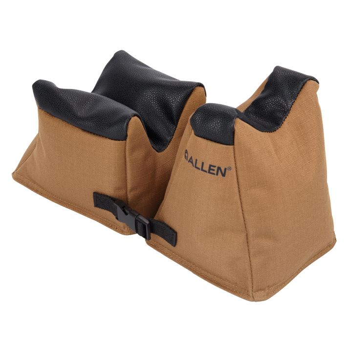 Allen 18411 X-Focus Combo Prefilled Front and Rear Bag, Coyote w/Black Accents Ripstop Polyester, Tacky Grip Bottom Weighs 5.10 lbs., 11.50" L x 5.50" H