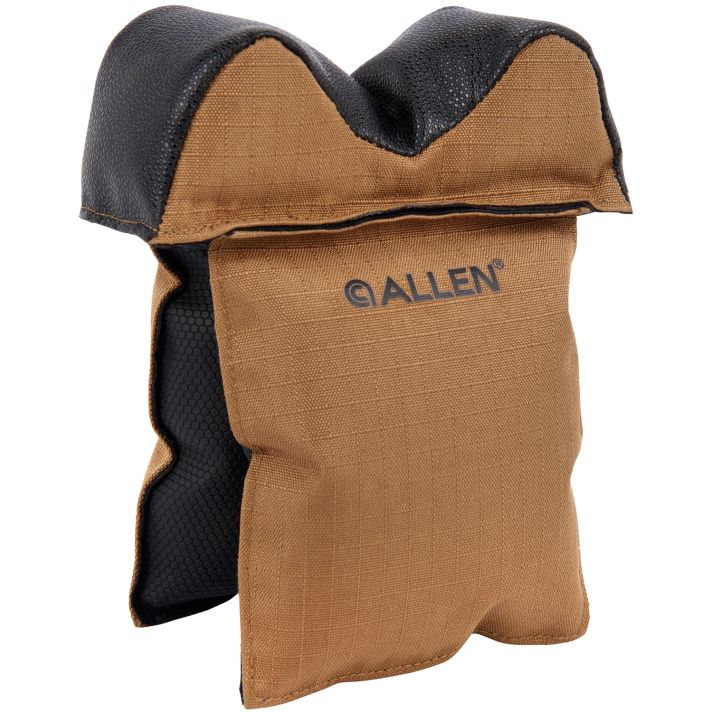 Allen 18413 X-Focus Window Prefilled Front Bag Coyote w/Black Accents Ripstop Polyester, Tacky Grip Bottom Weighs 1.29 lbs., 5.50" L x 7" H