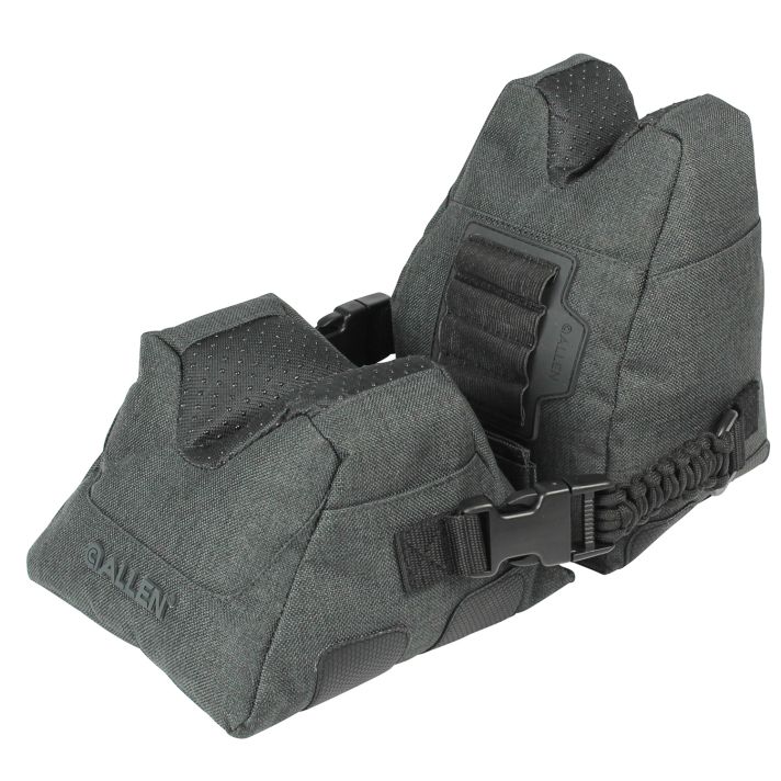 Allen 18417 EliminatorPrefilled Front and Rear Bag, Gray Polyester, Side Release Buckles, Weighs 4.50 lbs., 11.50" L x 7.50" H