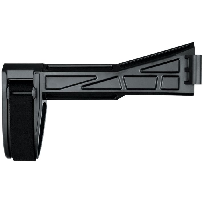 SB Tactical SBT201SB SBT-G2Fixed Right Side Folding Black Synthetic for H&K UMP, B&T APC, LWRCi SMG45 (Tube Not Included)