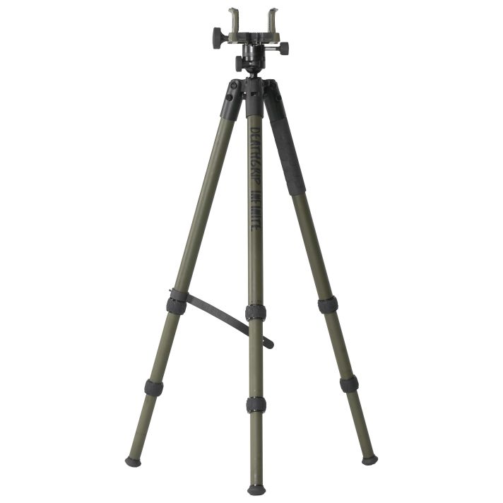 Bog-Pod 1159188 DeathGrip Infinite Tripod, Aluminum with Black/OD Green Finish, Ball Head Mount, Hybrid Foot & DeathGrip Clamping System 6.5"-59"