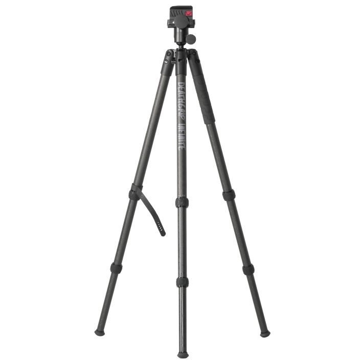 Bog-Pod 1163389 DeathGrip Infinite Tripod, Carbon Fiber with Black Finish, Ball Head Mount, Hybrid Foot & DeathGrip Clamping System 6.5"-59"