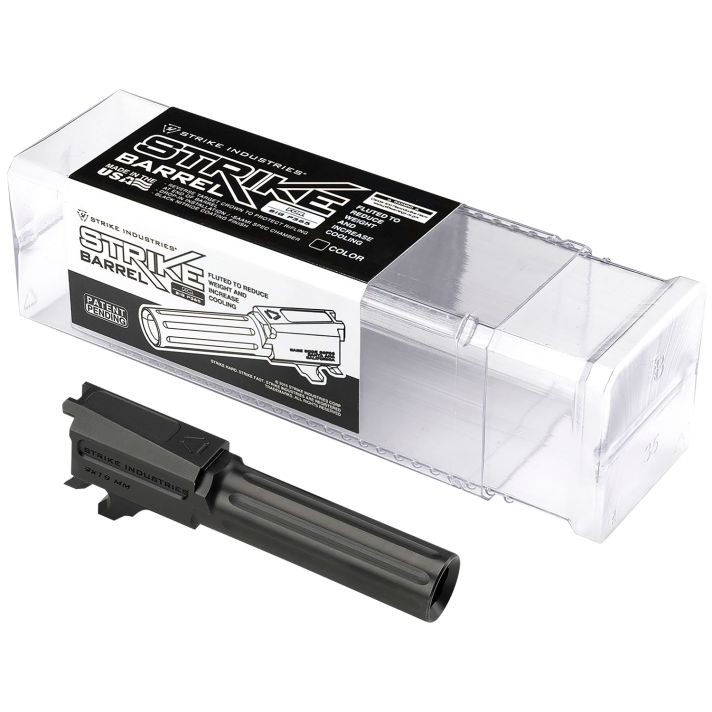 Strike Industries P365-BARREL Replacement Barrel9mm Luger 3.10" Fluted Black Nitride for Sig P365