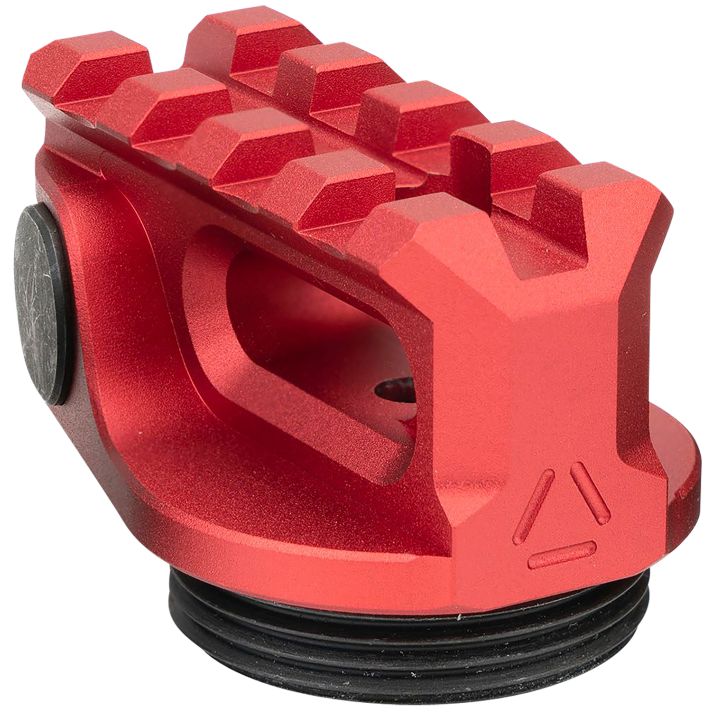 Strike Industries ARPSARED Picatinny Stock AdapterRed Anodized for AR-Platform