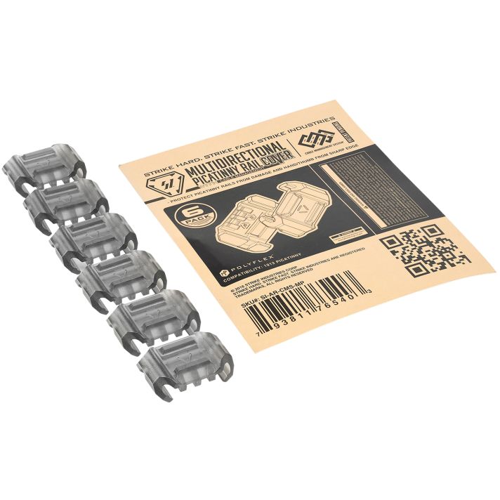Strike Industries ARCMSMP Multidimensional Picatinny Rail Cover with Cable ManagementClear Smoke