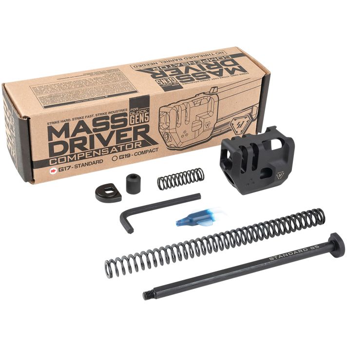 Strike Industries G5MDCOMPS Mass Driver Compensator Black for Glock 17 Gen 5