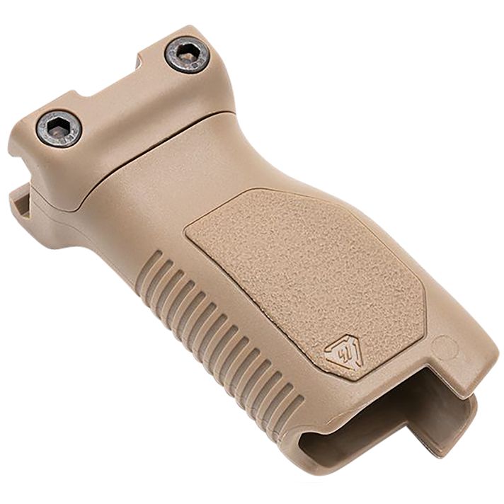 Strike Industries ARCMAGLFDE Angled Vertical Grip Long Flat Dark Earth Polymer with Cable Management Storage for M-LOK Rail