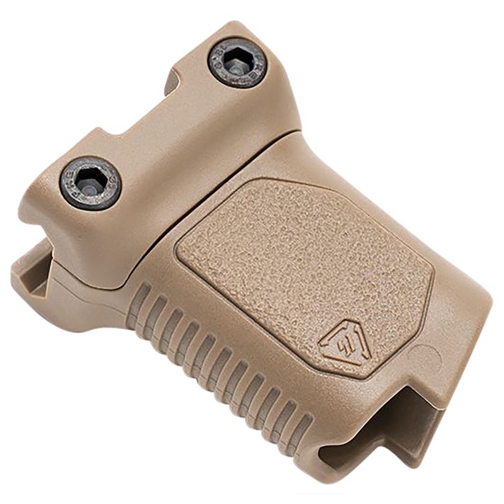 Strike Industries ARCMAGSFDE Angled Vertical Grip Short Flat Dark Earth Polymer with Cable Management Storage for M-LOK Rail