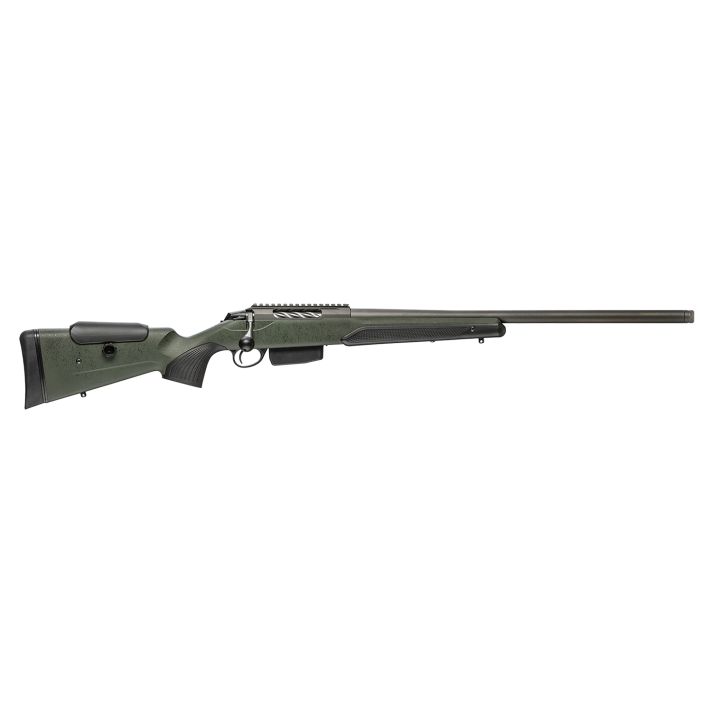 Tikka JRTXRSV382 T3x Super Varmint 6.5 Creedmoor 5+1 23.70" Barrel, Tungsten Cerakote Metal Finish, Black Webbed Green Roughtech Stock