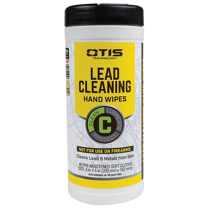Otis FG40CLRW Lead Cleaning Hand Wipes Cleans Lead & Metals from Skin 40 Count Can