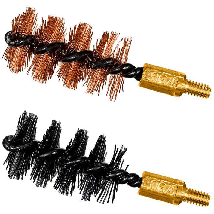 Otis FG520NB Bore Brush Set20 Gauge Shotgun Firearm 2" Long Bronze/Nylon Bristles 2 Per Pkg