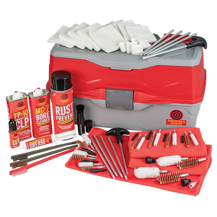 Shooters Choice 900MC Bullseye Box Cleaning Kit Multi-Caliber/12 Gauge Firearm Type Universal Nylon/Bronze/Stainless Steel Bristle