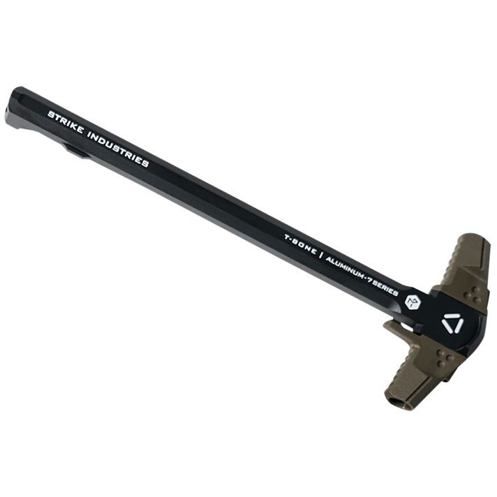 Strike Industries AR-TBCH-223-BK-OD T-Bone Charging Handle .223/5.56x45mm Nato OD Green Polymer Handles Aluminum Shaft for AR-15