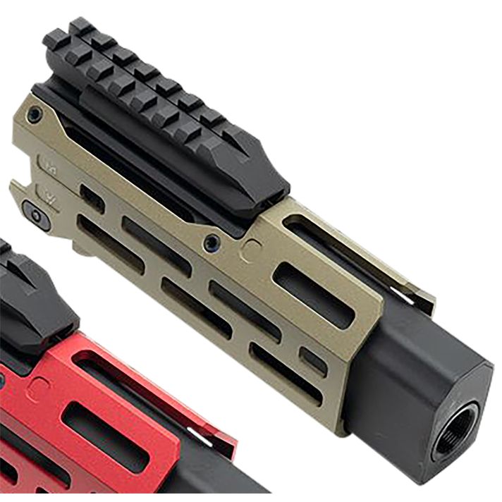 Strike Industries CEVOHG6FDE Strike6" M-Lok Flat Dark Earth Aluminum with Faux Suppressor for CZ Scorpion EVO (7.72" Barrel Length)