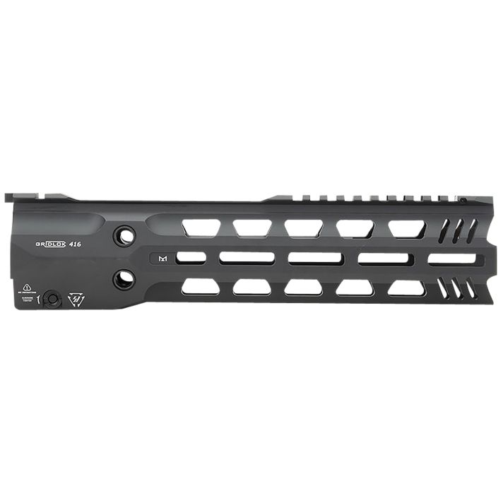 Strike Industries GRIDLOK-416-L-11 GridLok Lightspeed With Quick Detach System 11"L 1.57"D M-LOK Black Aluminum for HK 416, HK MR556, M27 IAR