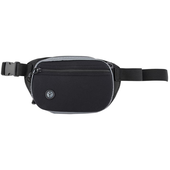 Galco FTPRGBC Fastrax PAC Waistpack Size Compact Black/Gray Neoprene Compatible w/Glock 32/Kahr CW Belt Up to 50" Wide Ambidextrous