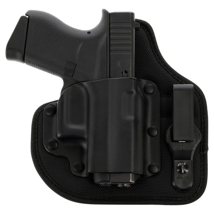 Galco QTC800RB QuickTuk Cloud IWB Black Kydex/Nylon Compatible w/ Glock 43/SpringfieldHellcat/ S&W M&P Shield EZ UniClip Mount Right Hand