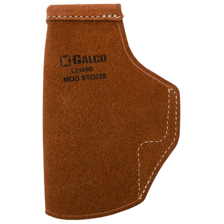 Galco STO226 Stow-N-GoIWB Natural Leather Belt Clip Fits Glock 19X/19 Gen1-5/23 Gen2-5 Right Hand