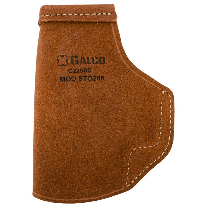 Galco STO286 Stow-N-GoIWB Natural Leather Belt Clip Fits Glock 26 Gen3-5/27 Gen3-5/33 Right Hand