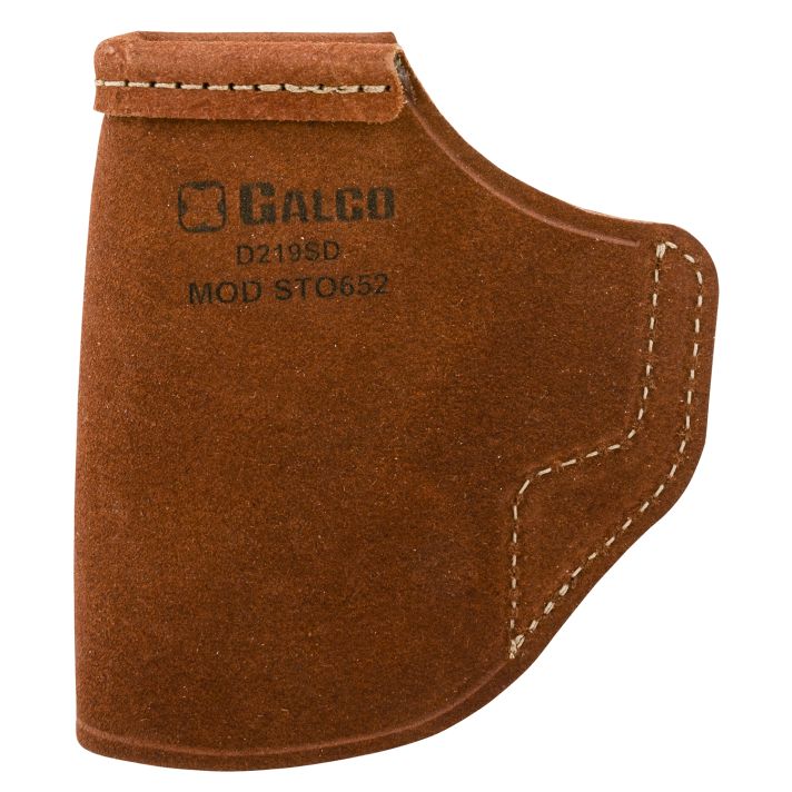 Galco STO652 Stow-N-GoIWB Natural Leather Belt Clip Fits S&W M&P Shield/2.0/Walther PPS Right Hand