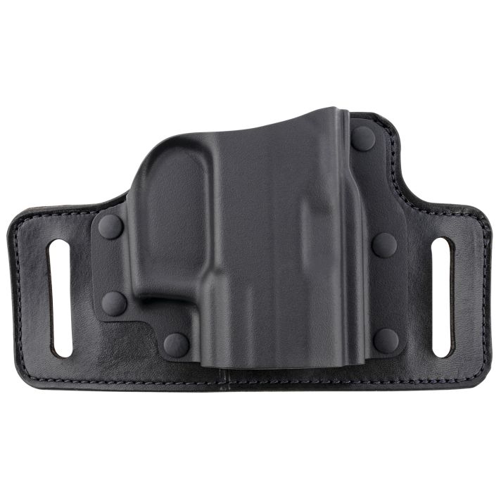 Galco TS820B TacSlideOWB Black Kydex/Leather Belt Slide Fits Beretta APX Fits Taurus G3 Fits Sig M18 Right Hand