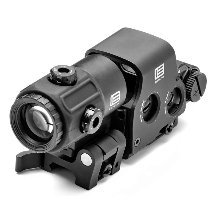 Eotech HHSVI HHS VI EXPS & G43 Magnifier Matte Black 1x/3x 1.20" x 0.85"1 MOA Red Dot/68 MOA Ring