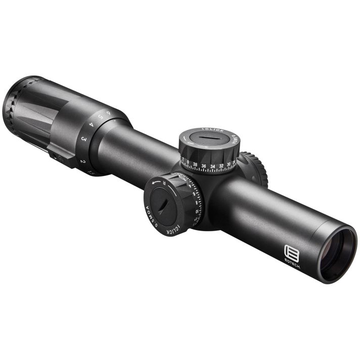 Eotech VDU16FFSR3G Vudu FFP Black Hardcoat Anodized 1-6x 24mm 30mm Tube Illuminated Green SR3-MOA Reticle Features Throw Lever