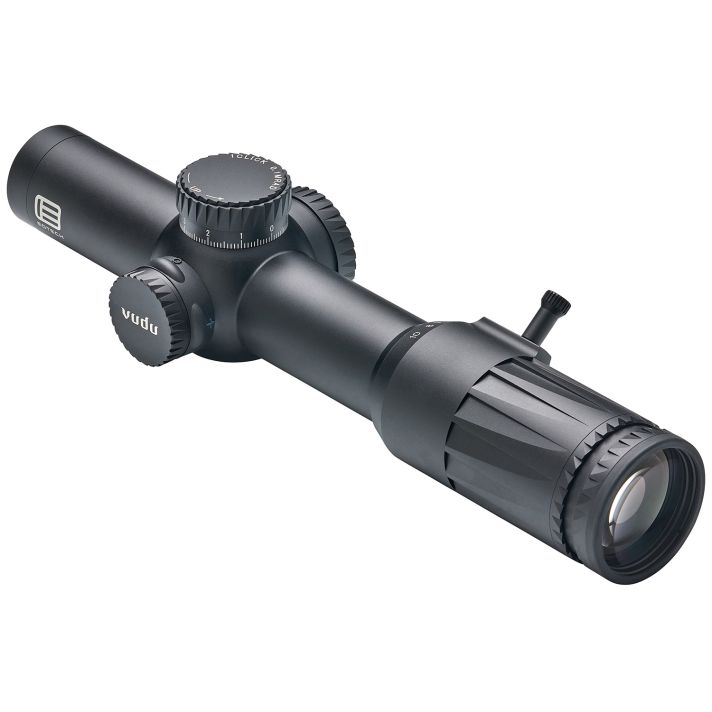 Eotech VDU110FFSR4 Vudu FFP Black Hardcoat Anodized 1-10x 28mm 34mm Tube Illuminated Red SR4 MOA Reticle Features Throw Lever