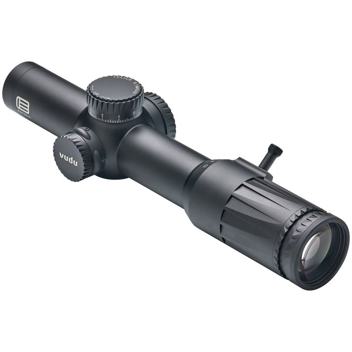 Eotech VDU110FFSR5 VuduBlack Hardcoat Anodized 1-10x 28mm 34mm Tube Illuminated Red SR5 MRAD Reticle Features Throw Lever