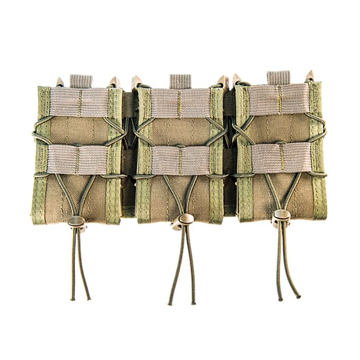 High Speed Gear 45TA00OD TACO Shingle Mag Pouch Triple OD Green Nylon MOLLE Compatible w/ Rifle