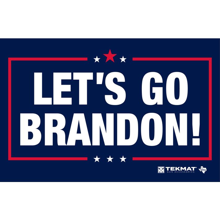 TekMat TEKR17BRANDONCleaning Mat Red/White/Blue Rubber 11"x17" "Lets Go Brandon"