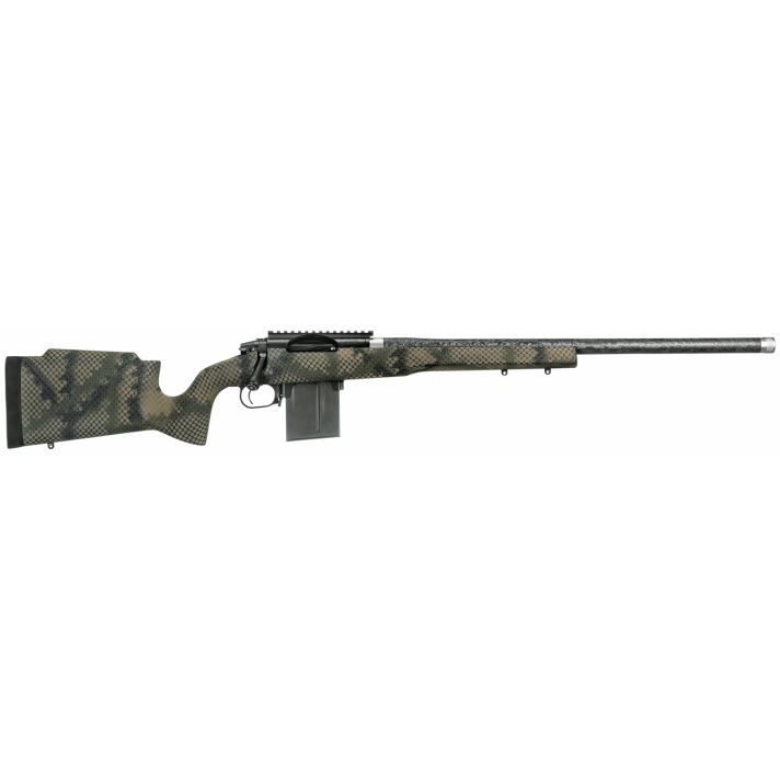Proof Research 127889 Elevation MTR Full Size 7mm Rem Mag 5+1 24" Carbon Fiber Match Grade/Threaded Barrel Black Steel Receiver TFDE Right Hand