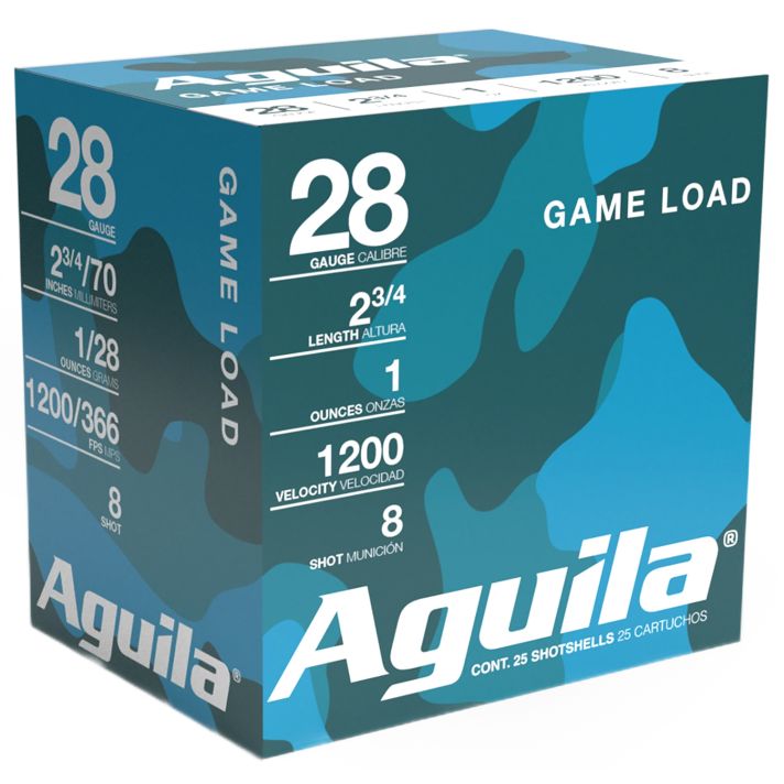 Aguila 1CHB2838 Birdshot Standard Velocity 28Gauge 2.75" 1oz 8Shot 25 Per Box/20 Case