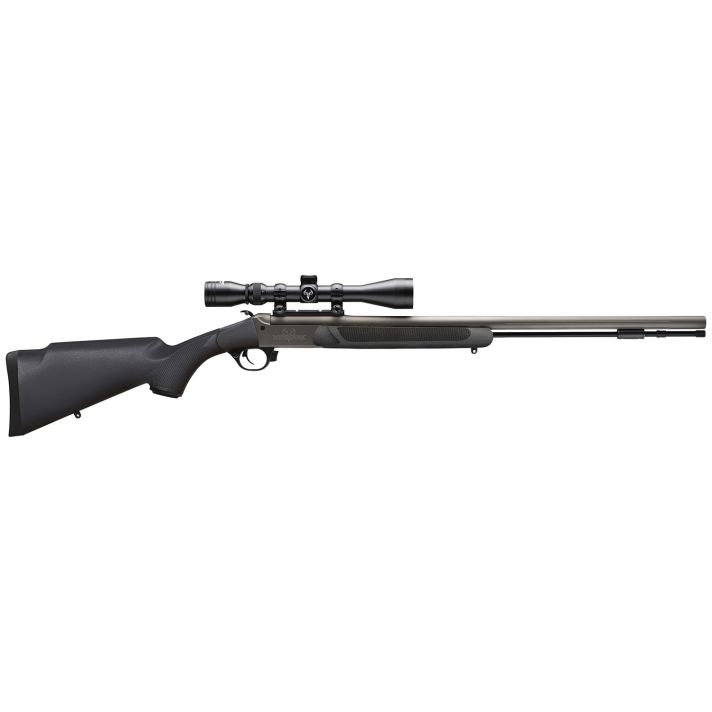 Traditions CR584110440 NitroFire w/Scope 50 Cal 209 Primer 26" Gray Cerakote Fluted & Tapered Barrel, Drilled & Tapped Receiver, Black Fixed Synthetic Stock, 3-9x40mm Duplex