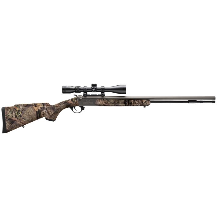 Traditions CR5841104416 NitroFire w/Scope 50 Cal 209 Primer 26" Gray Cerakote Fluted & Tapered Barrel, Drilled & Tapped Receiver, Mossy Oak Break-Up Country Fixed Synthetic Stock, 3-9x40mm Duplex