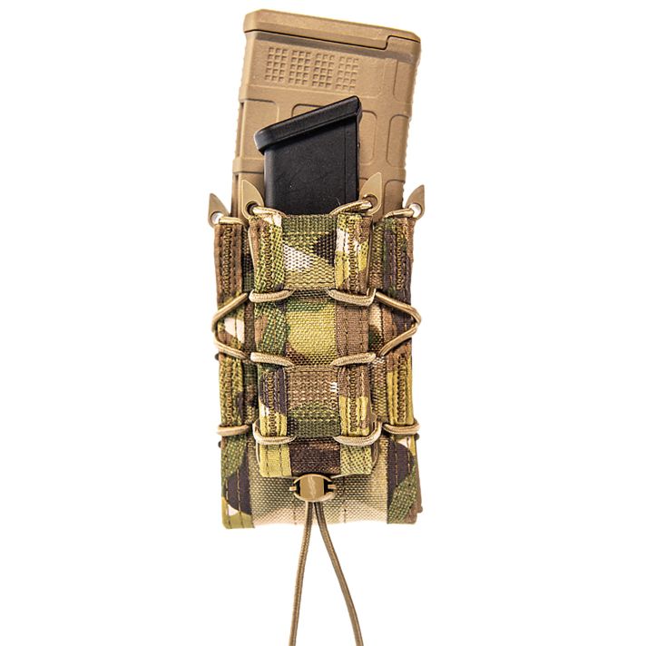 High Speed Gear 11DD00MC TACO Double Decker Mag Pouch Double MultiCam Nylon MOLLE Compatible w/ Rifle Compatible w/ Pistol