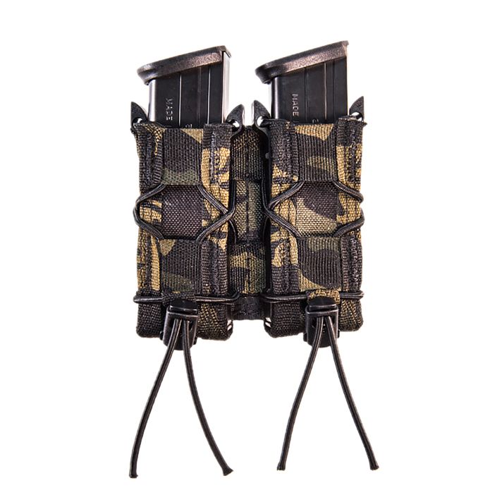 High Speed Gear 11PT02MB TACO Mag Pouch Double MultiCam Black Nylon MOLLE Compatible w/ Pistol