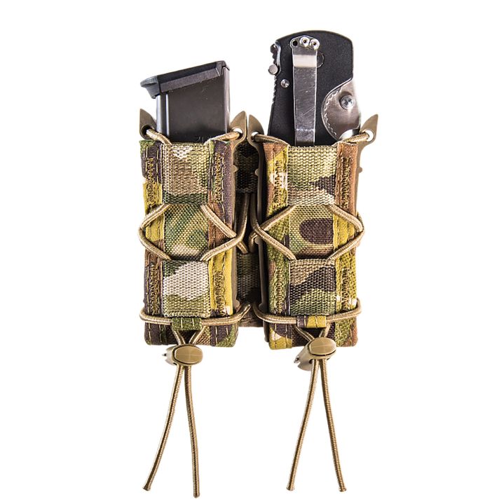 High Speed Gear 11PT02MC TACO Mag Pouch Double MultiCam Nylon MOLLE Compatible w/ Pistol