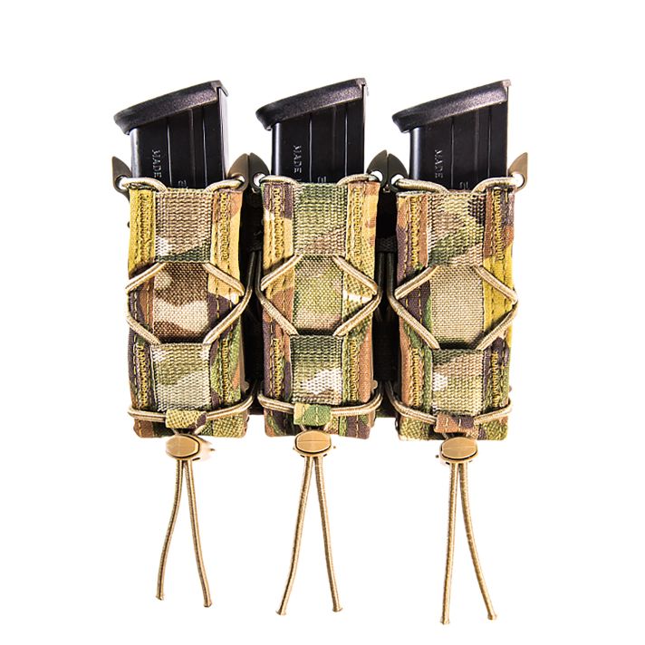 High Speed Gear 11PT03MC TACO Mag Pouch Triple MultiCam Nylon MOLLE Compatible w/ Pistol