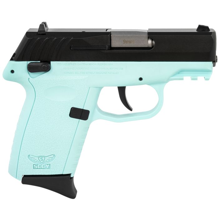 SCCY Industries CPX1CBSBG3 CPX-1 Gen3 9mm Luger 10+1 3.10" SCCY Blue Polymer w/Picatinny Rail Serrated Black Nitride SS Slide SCCY Blue Polymer Grip