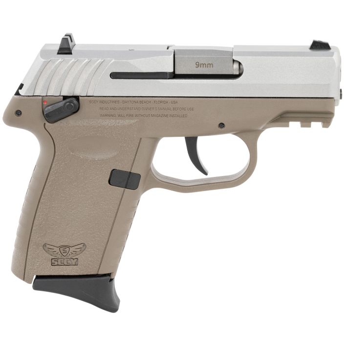SCCY Industries CPX1TTDEG3 CPX-1 Gen3 9mm Luger 10+1 3.10" Flat Dark Earth Polymer w/ Picatinny Rail Serrated SS Slide Flat Dark Earth Polymer Grip