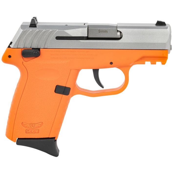 SCCY Industries CPX1TTORG3 CPX-1 Gen3 9mm Luger 10+1 3.10" Orange Polymer w/Picatinny Rail Serrated SS Slide Orange Polymer Grip