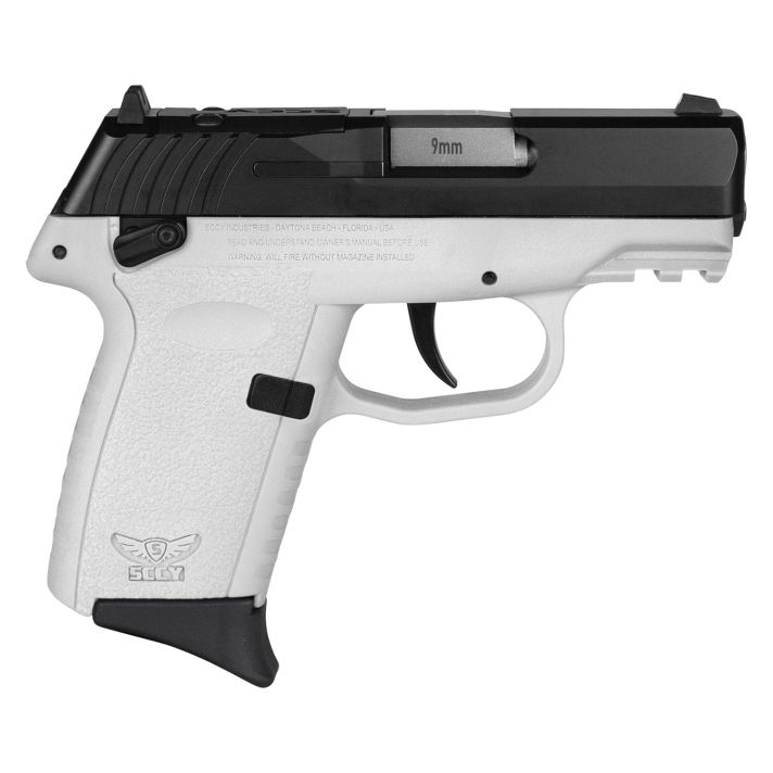 SCCY Industries CPX1CBWTRDRG3 CPX-1 Gen3 RDR 9mm Luger 10+1 3.10" White Polymer w/Picatinny Rail Serrated Black Nitride SS Slide White Polymer Grip