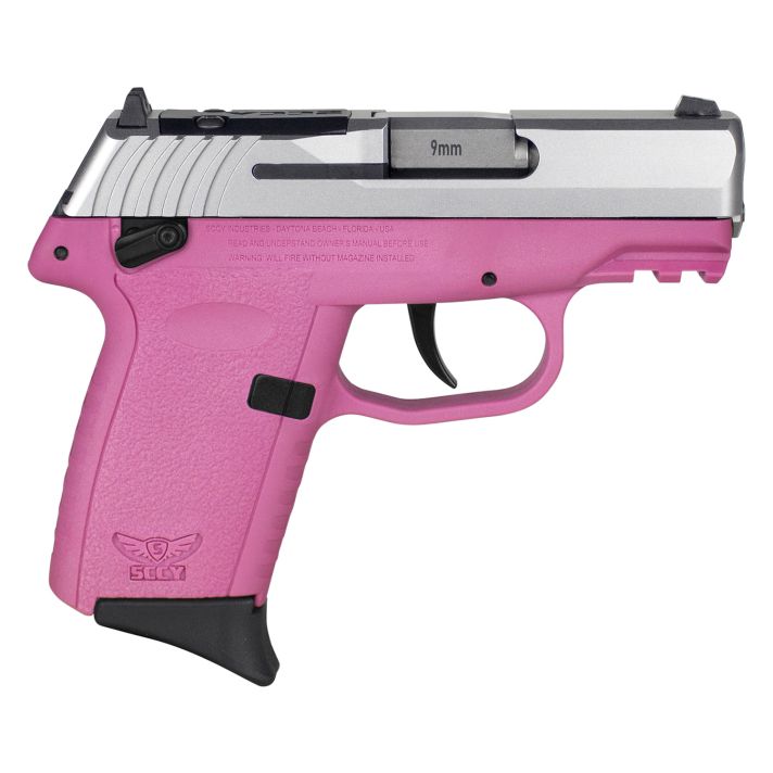 SCCY Industries CPX1TTPKRDRG3 CPX-1 Gen3 RDR 9mm Luger 10+1 3.10" Pink Polymer w/ Picatinny Rail Serrated SS Slide Pink Polymer Grip