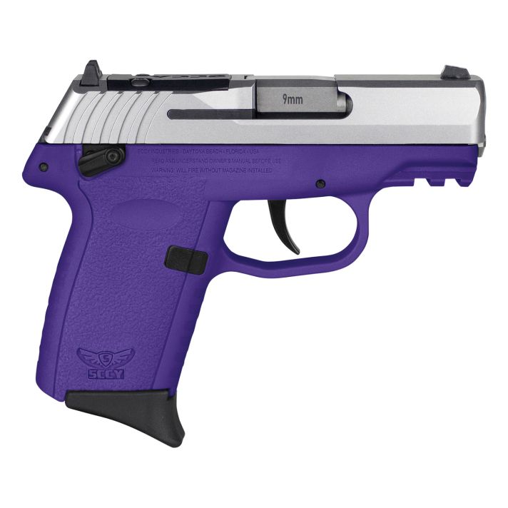 SCCY Industries CPX1TTPURDRG3 CPX-1 Gen3 RDR 9mm Luger 10+1 3.10" Purple Polymer w/Picatinny Rail Serrated SS Slide Purple Polymer Grip