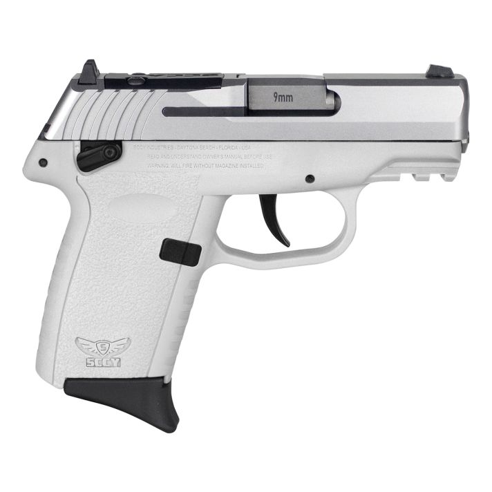 SCCY Industries CPX1TTWTRDRG3 CPX-1 Gen3 RDR 9mm Luger 10+1 3.10" White Polymer w/Picatinny Rail Serrated SS Slide White Polymer Grip