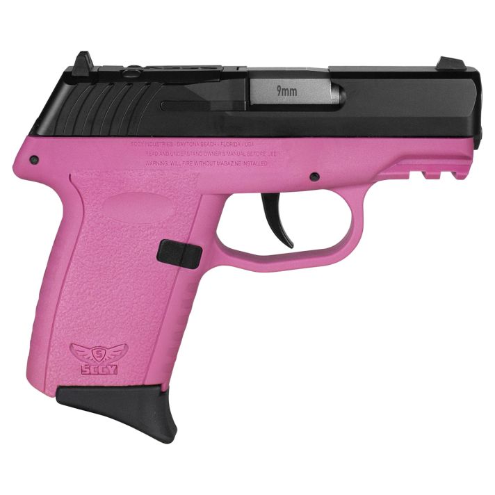 SCCY Industries CPX2CBPKRDRG3 CPX-2 Gen3 RD 9mm Luger 10+1 3.10" Pink Polymer w/ Picatinny Rail Serrated Black Nitride SS Slide Pink Polymer Grip