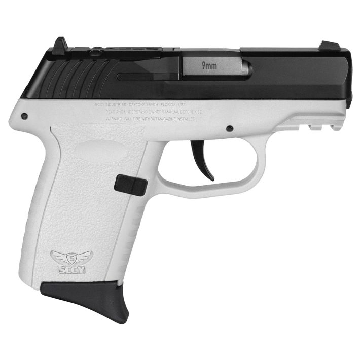 SCCY Industries CPX2CBWTRDRG3 CPX-2 Gen3 RD 9mm Luger 10+1 3.10" White Polymer w/Picatinny Rail Serrated Black Nitride SS Slide White Polymer Grip